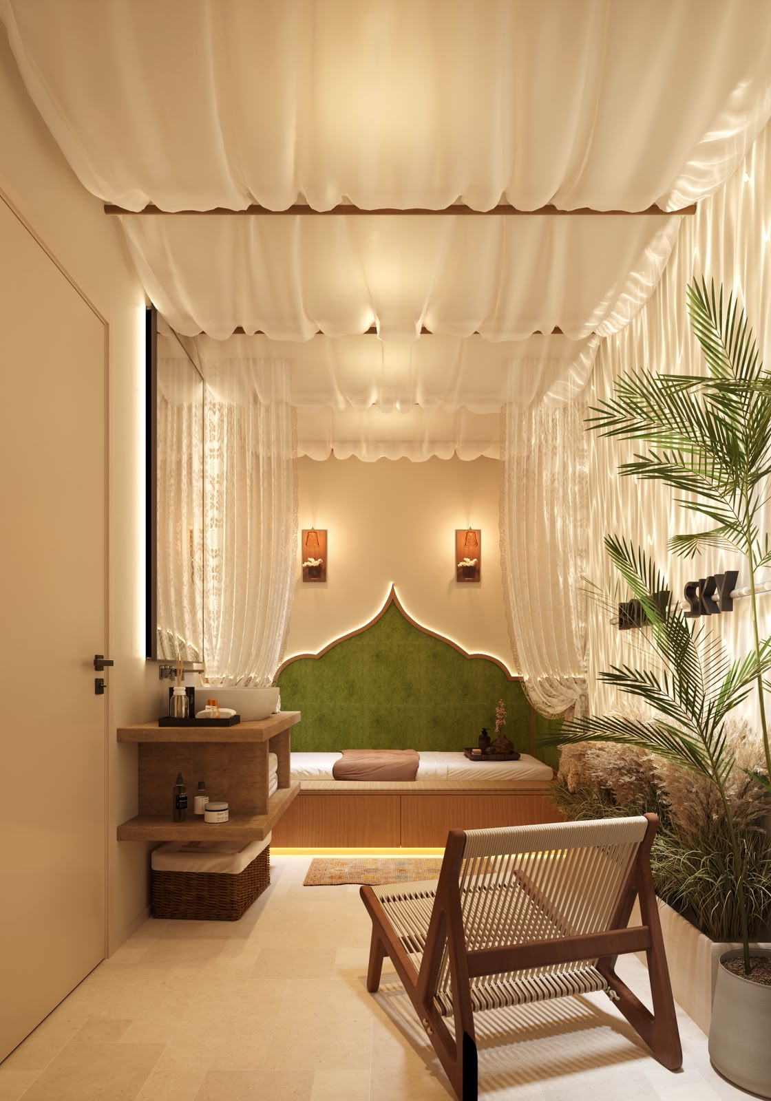 Hot stone harmony treatment at luxury spa Body Sky Wellness Dubai