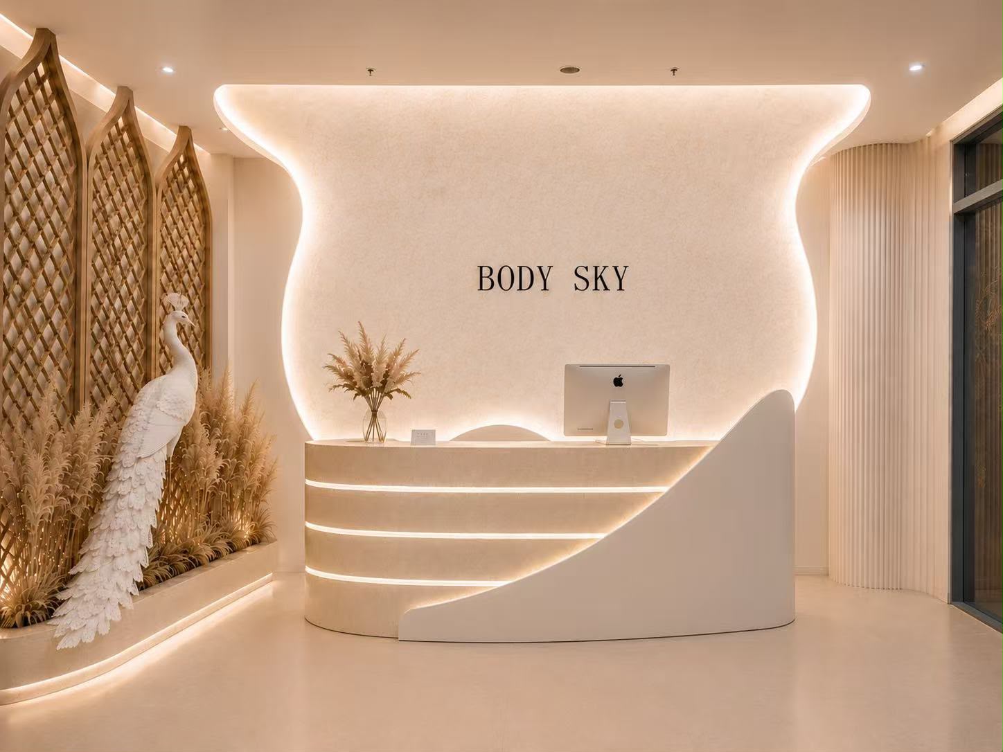 Private treatment room at Body Sky Wellness luxury spa JLT Dubai